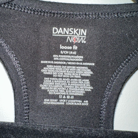 Women's Danskin Now Tank Top Size S Black (4-6) workout COURAGE athletic - Picture 3 of 6